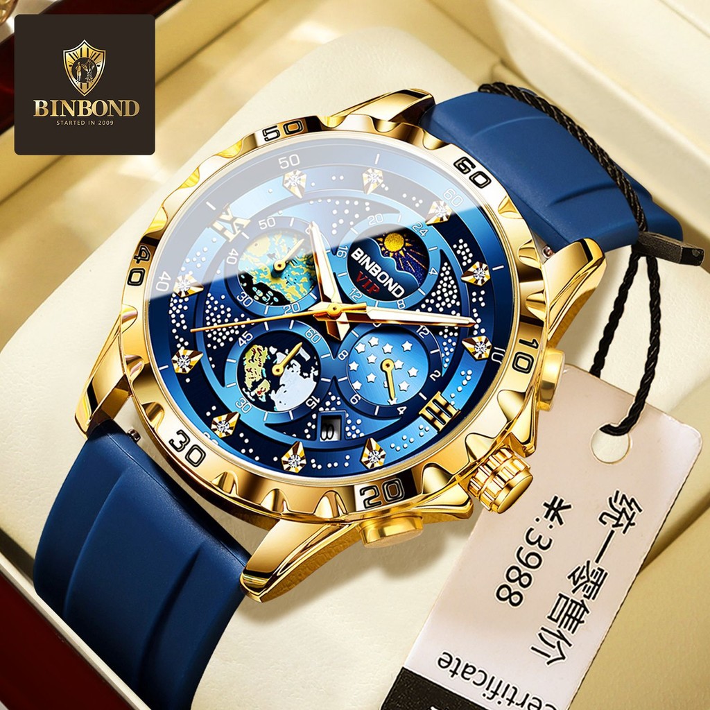 

Jam Tangan Pria Alam Semesta Bintang Laut Fashion Tali Silikon Multifungsi Olahraga Fashion Bercahaya Tahan Air Jam Tangan Lintas Batas