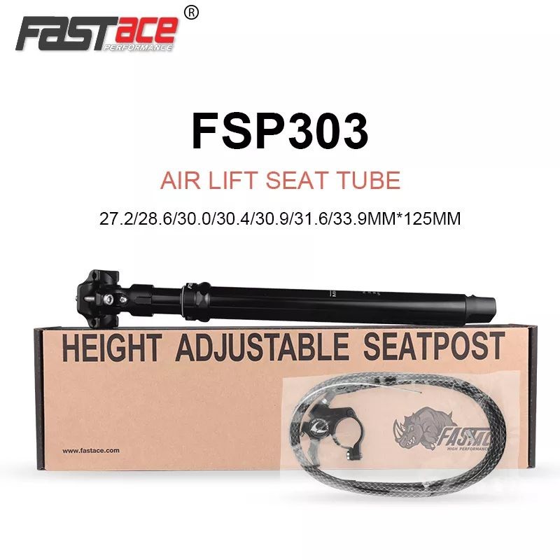 Fastace Dropper Seatpost 27.2 mm Travel 125 mm 27.2x125mm Inner Cable Remote Tiang Sadel Sepeda