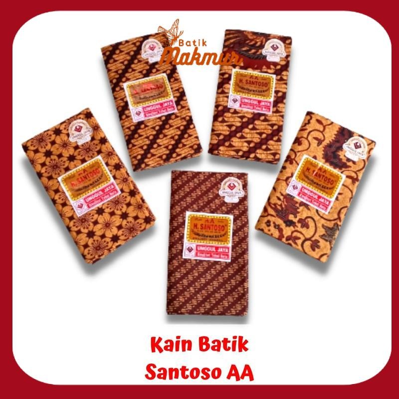 Kain Batik H Santoso AA Unggul Jaya | Batik Sogan Motif Sidomulyo Parang Kusumo Mukti