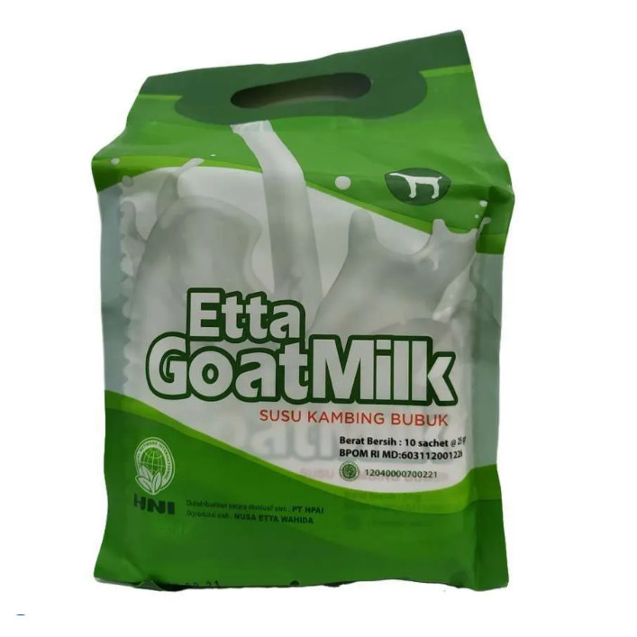 

Halal KHz Etta Goat Milk HNI Susu Kambing Ettawa EGM - SUSU KAMBING SEHAT - SUSU ETAWA BUBUK JNI