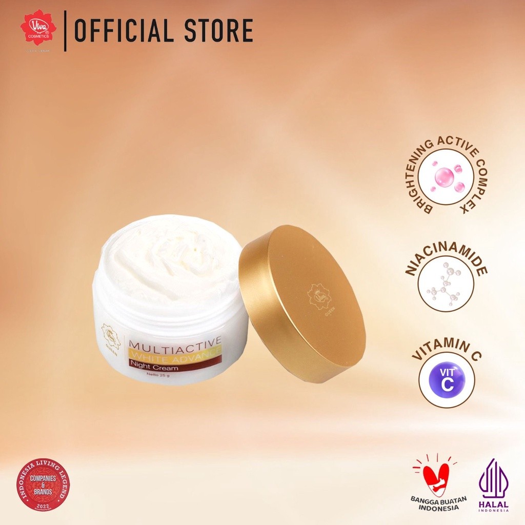 Viva Queen VIT C ACTIVE White Advance Night Cream with Niacinamide (BRIGHTENING, WHITENING & GLOWING