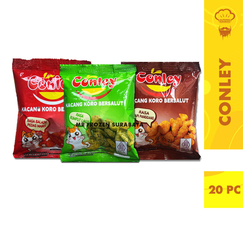 

Conley Kacang Koro Bersalut Bumbu Isi 20pc