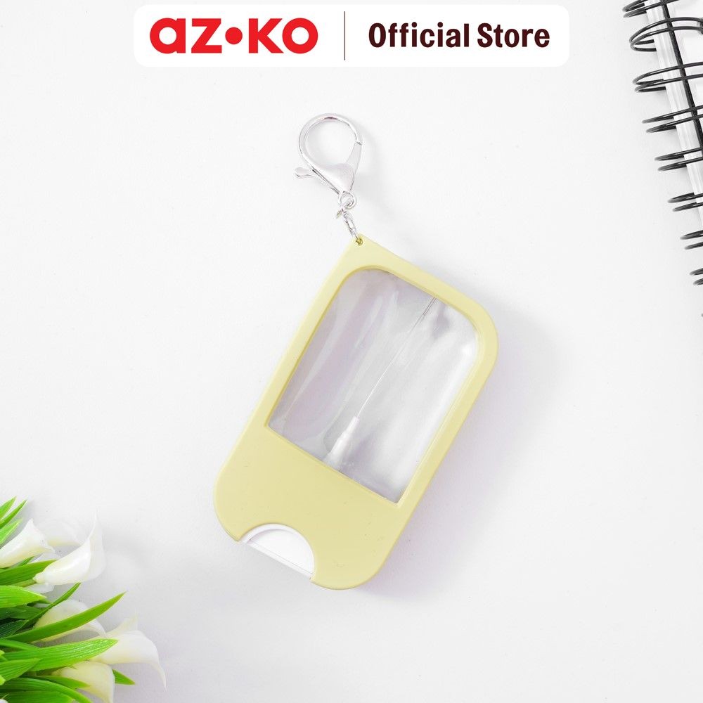 AZKO Ataru 40 ml Botol Spray Pocket Dengan Case - Kuning Tua Travel Bottle Wadah Hand Sanitizer Parf