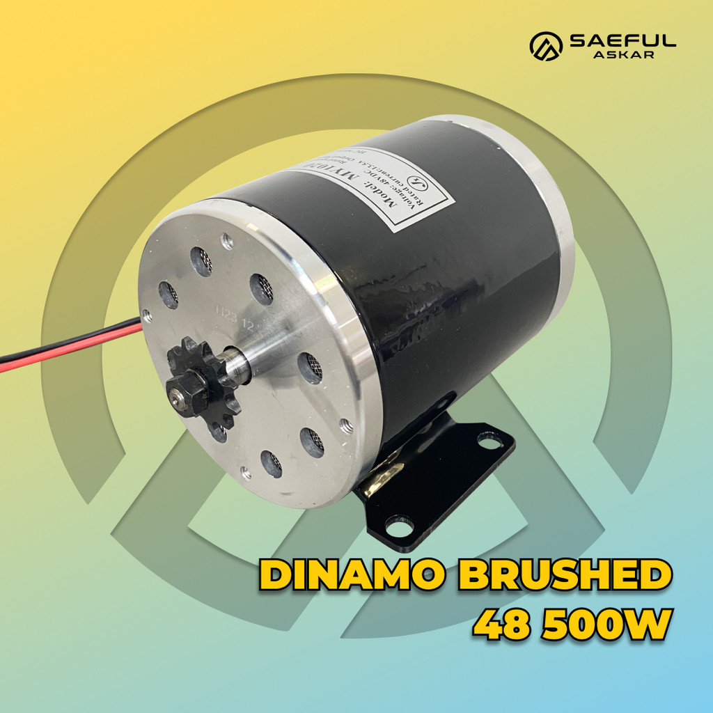 Dinamo Motor 24V 36V 48V 500W Electric scooter Sparepart Dinamo Skuter Listrik ATV Listrik Mini Trai