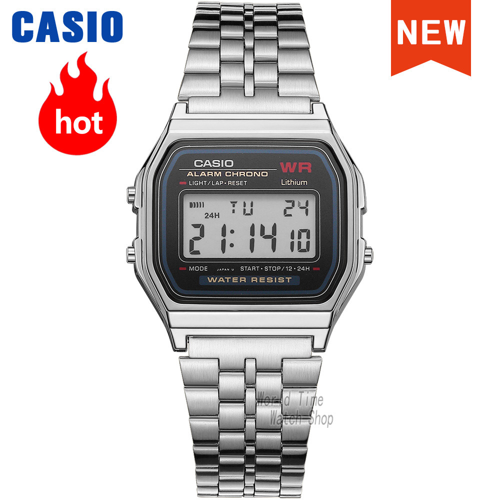 Casio watch silver watch men set brand luxury LED gital Waterproof Quartz men watch Sport military W