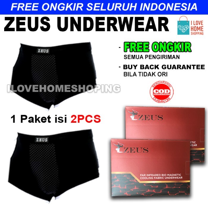 SALE -ZEUS UNDERWEAR - CELANA DALAM KESEHATAN DAN TERAPI SIZE M - XXL - XL, 2 pcs