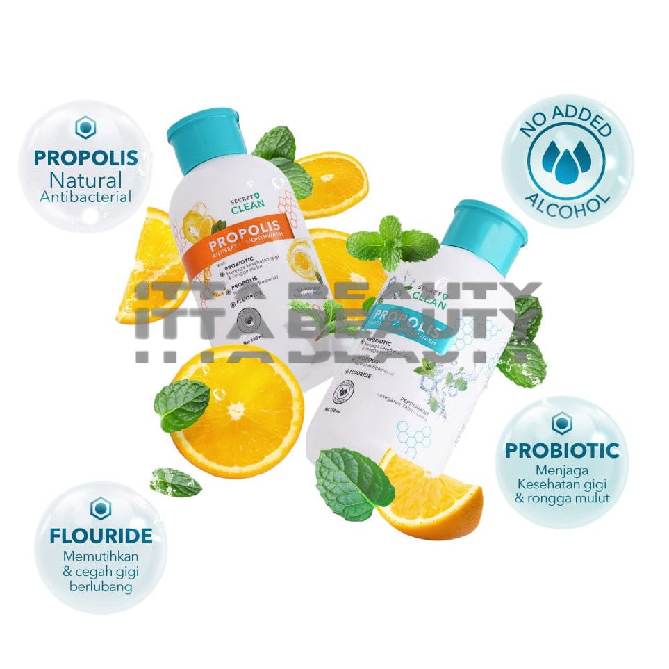 SECRET CLEAN Propolis Antiseptic Mouthwash