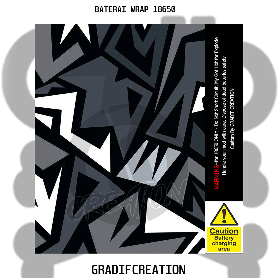 

Stiker Wrap Baterai Design Abstrack