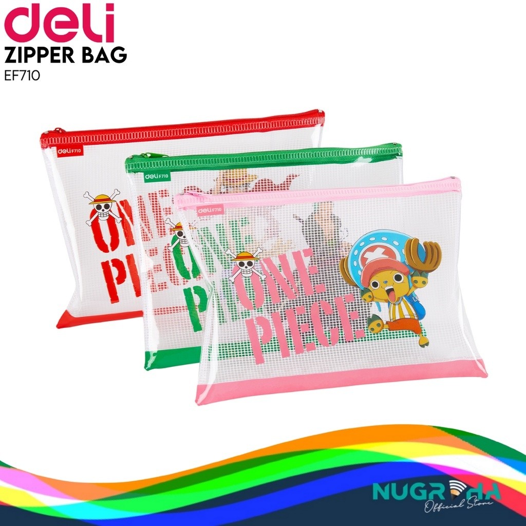 

BOBOMARTS JAKARTA Deli F710 Zip Lock Bag Pouch Multifungsi Anti Air One Piece A5