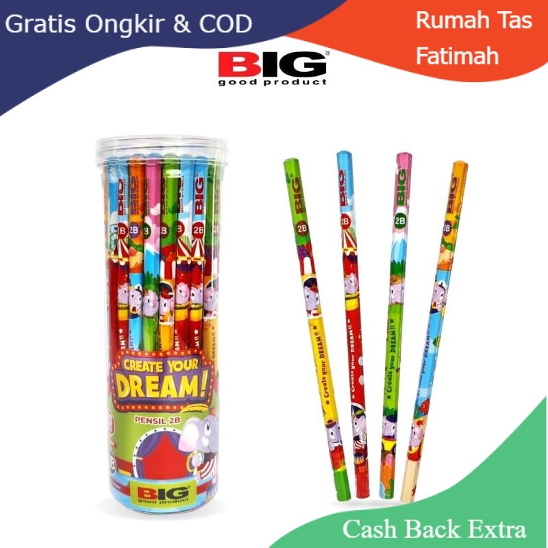 

Promo 50 PCS BIG PENSIL 2B KARAKTER / PENSIL BIG TABUNG KARAKTER LUCU / PENCIL EXTRA DARK PS-007 By Rumah Tas Fatimah