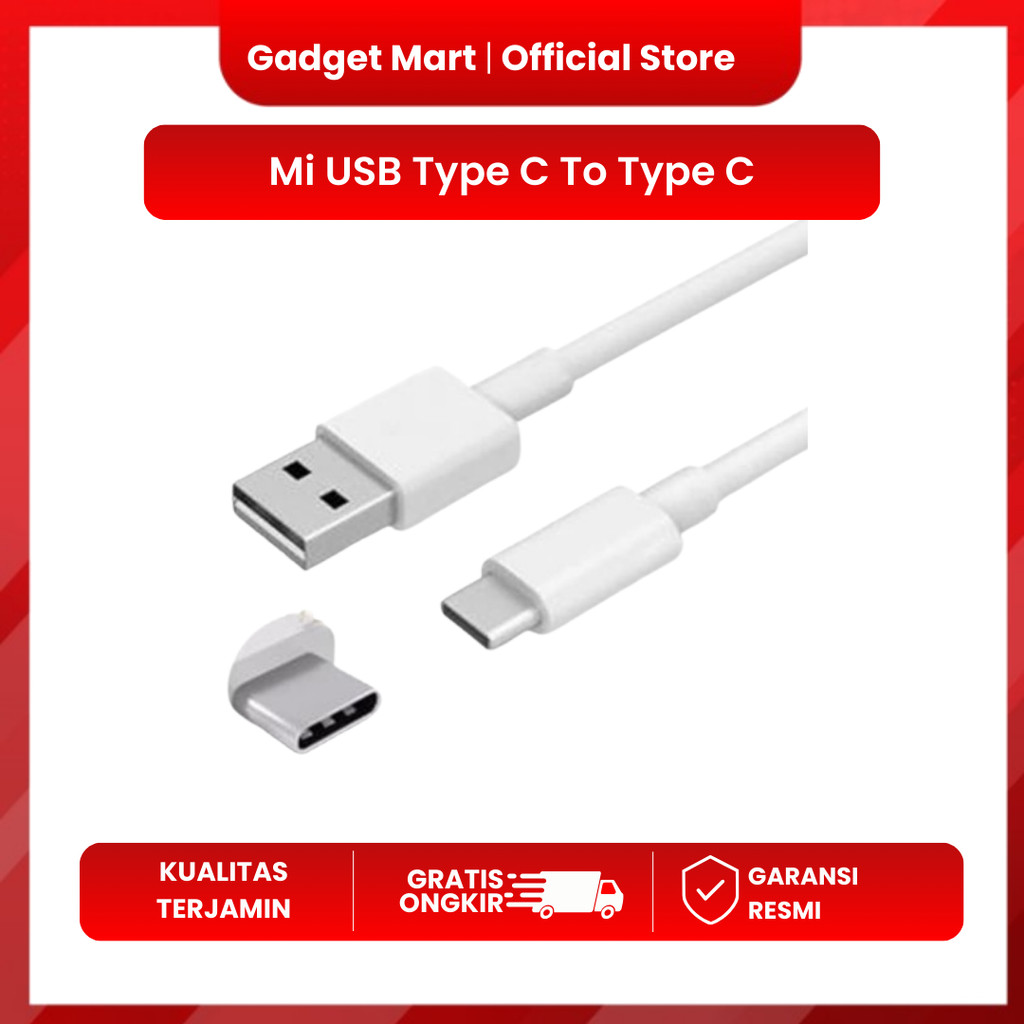 Kabel Data Charger Xiaomi Type C To C 1,5M ORIGINAL
