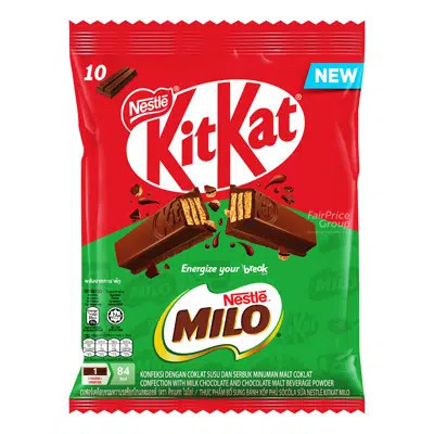 

Coklat Nestle KITKAT MILO Chocolate Bar 160gram isi 10pcs