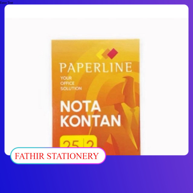 

Nota Kontan Paperline Besar 2 Ply 160x210 - 1 Pcs