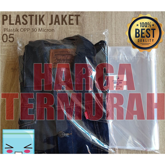 

PLASTIK OPP 25X30 CM TEBAL 30 MIKRON / PLASTIK BAJU ISI 100 LBR