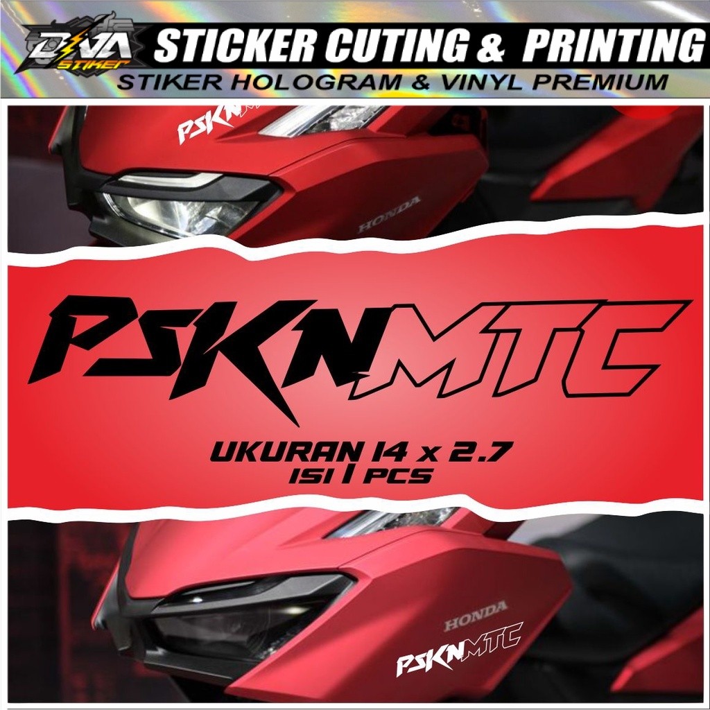Stiker Aksesoris Motor Viral PSKNMTC. Cutting Variasi Motor Timbul Keren VARIO MIO BEAT AEROX N-MAX