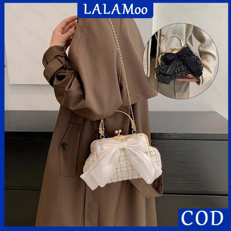 Tas Selempang Wanita Design Menarik Dan Elega / Tas Pesta Pita Rajut / Tas Pesta Pita Rajut Korea Cl