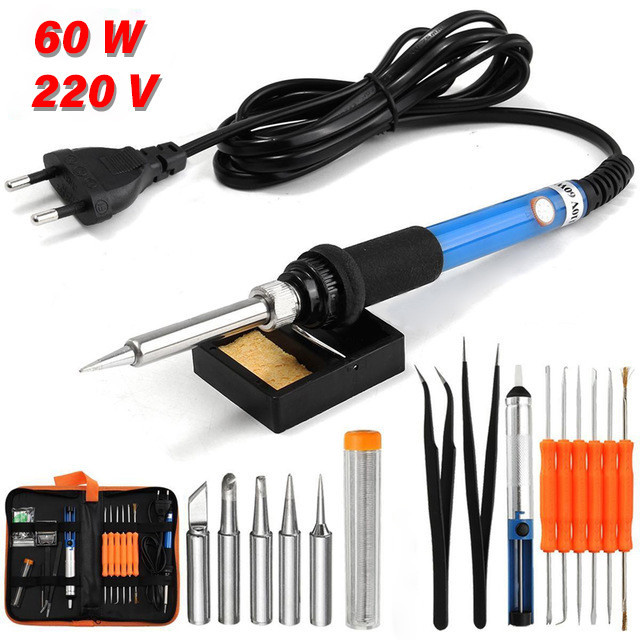 

- Taffware Peralatan Solder Kit 7in1 Soldering Iron 60W 220V - SIK-002 -