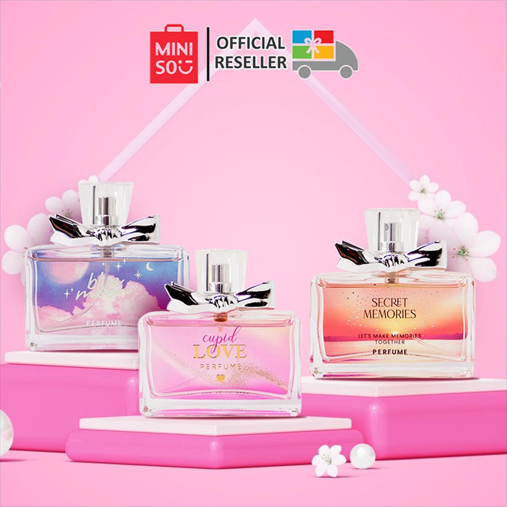 MINISO Parfum Wanita Secret  Memories / Blue Moon / Cupid Love EDP
