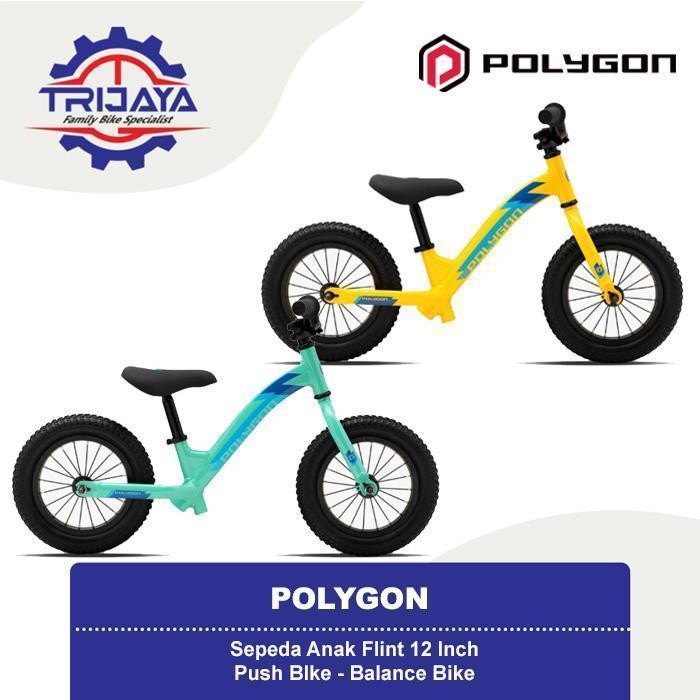 Polygon Flint [12 inch] Sepeda Anak Push Bike - Balance Bike c