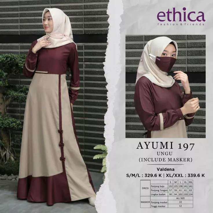 ETHICA GAMIS DEWASA AYUMI 197 UNGU