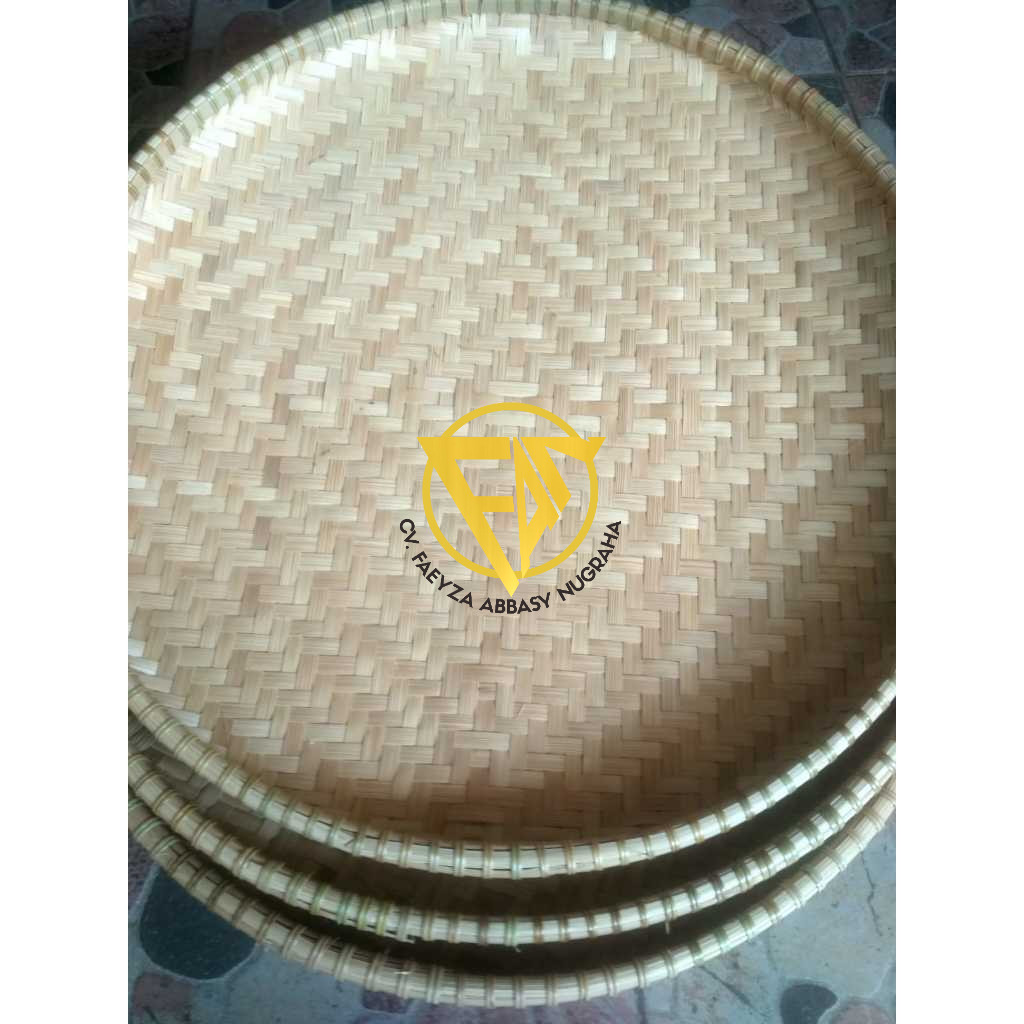 TAMPAH BESAR BAMBU DIAMETER 53CM/ Bamboo Tray Tampah Nyiru Besar Dari Bambu / Nampan Tampi Beras Any