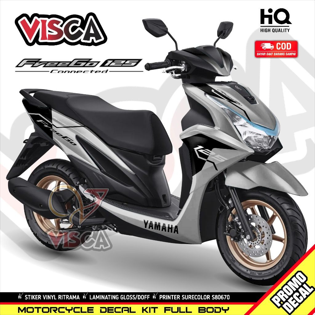 Decal Freego 2023 New Full Body Stiker Yamaha Freego Connected Full Body Stiker Motor Freego
