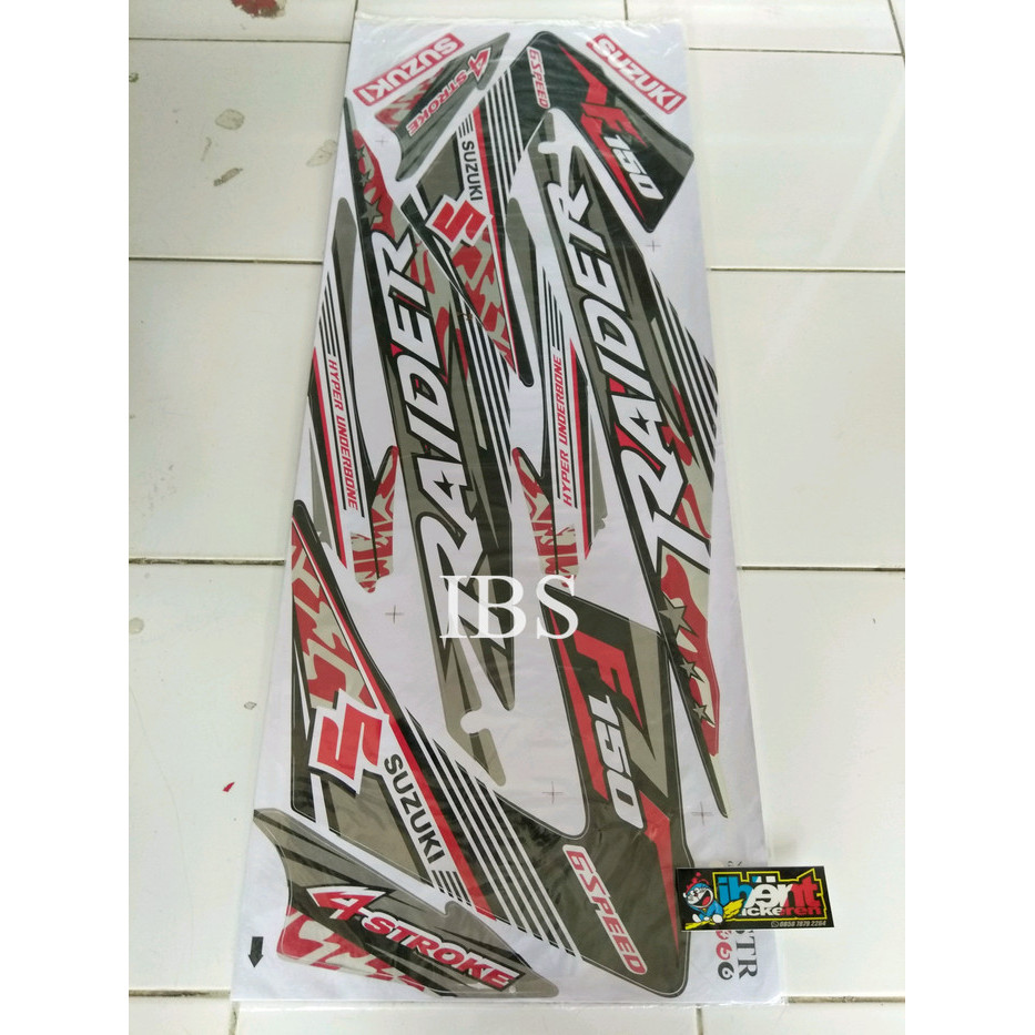 striping satria fu fl raider thailand abu merah POLET Stiker