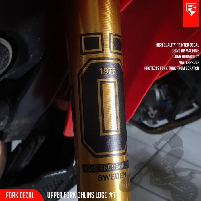 Upper Fork Decal Sticker USD OHLINS01 Clear crf klx wr155 ktm