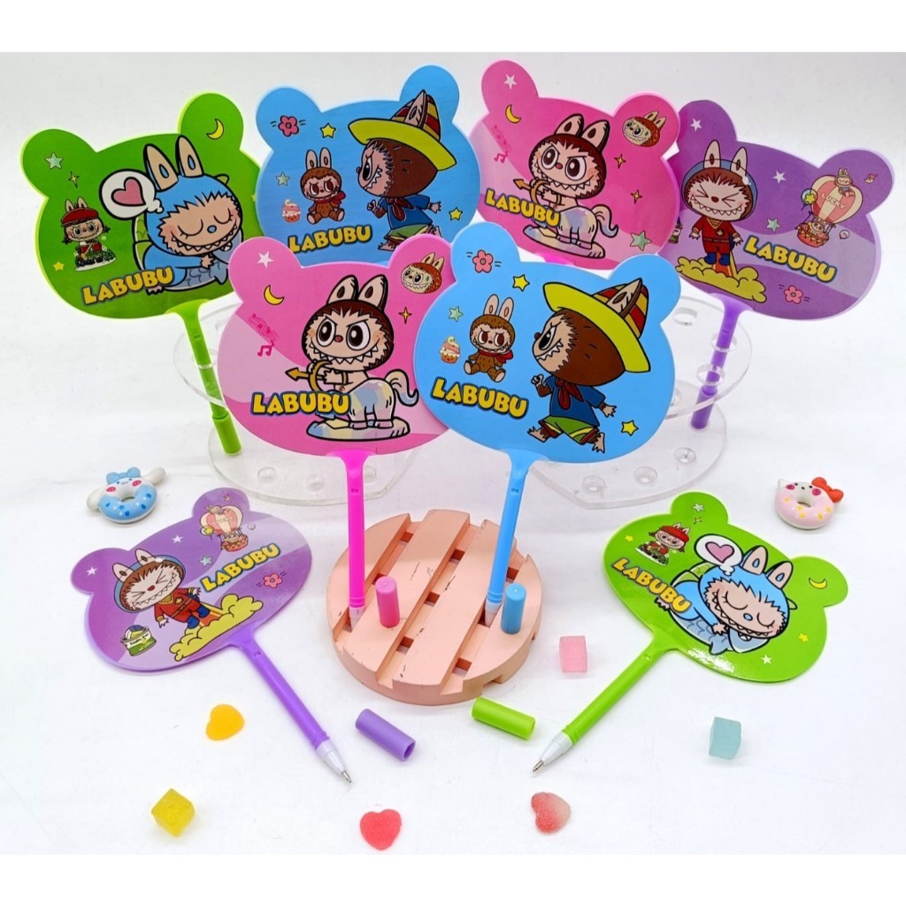 

1 PCS PULPEN PEN KIPAS KARAKTER SANRIO LABUBU