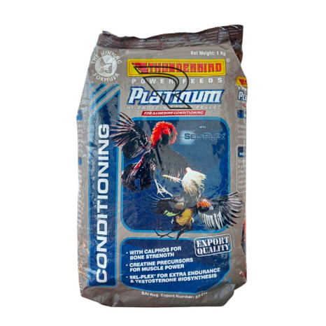 THUNDERBIRD PLATINUM BLUE/BIRU 1 KG - Pakan Ayam Jago Import