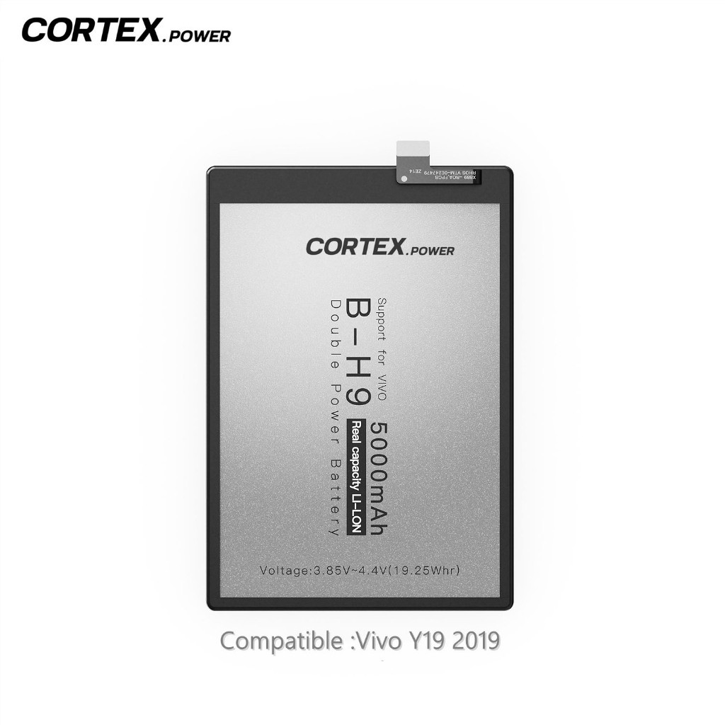 CORTEX POWER - Baterai B-H9 Compatible for VIVO Y19 2019 Real Capacity Double Power IC Batre Batrai 