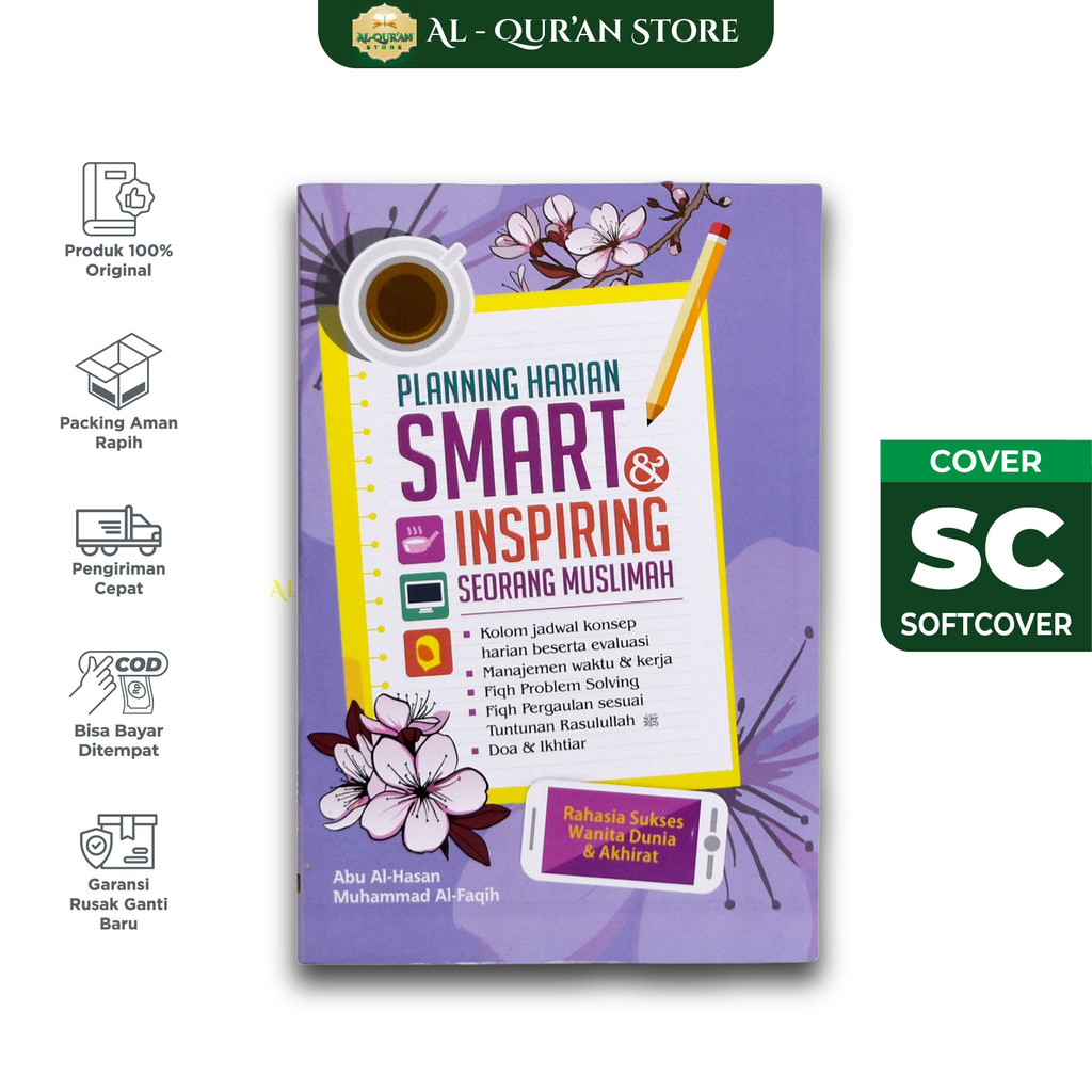Buku Catatan Remaja Planning harian Smart & Inspiring Seorang Muslimah - As Salam Jurnal To Do List