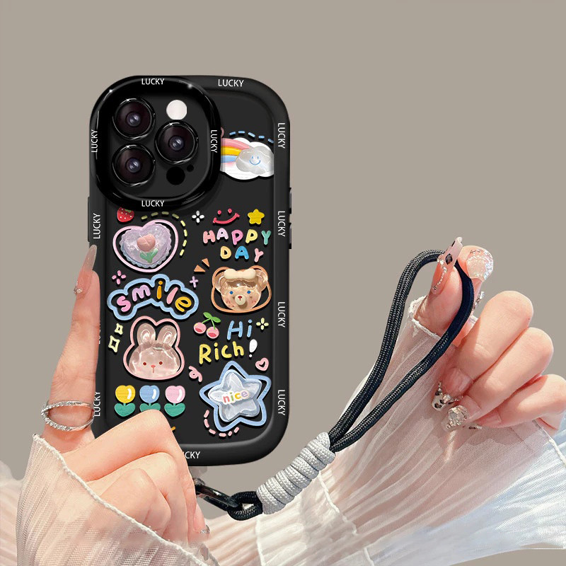 Untuk Case OPPO A16 A18 A3S A60 A5S A5 2020 A12 A38 A1K A92 A9 2020 A78 Reno 5F A7 A58 4G A74 4G A79