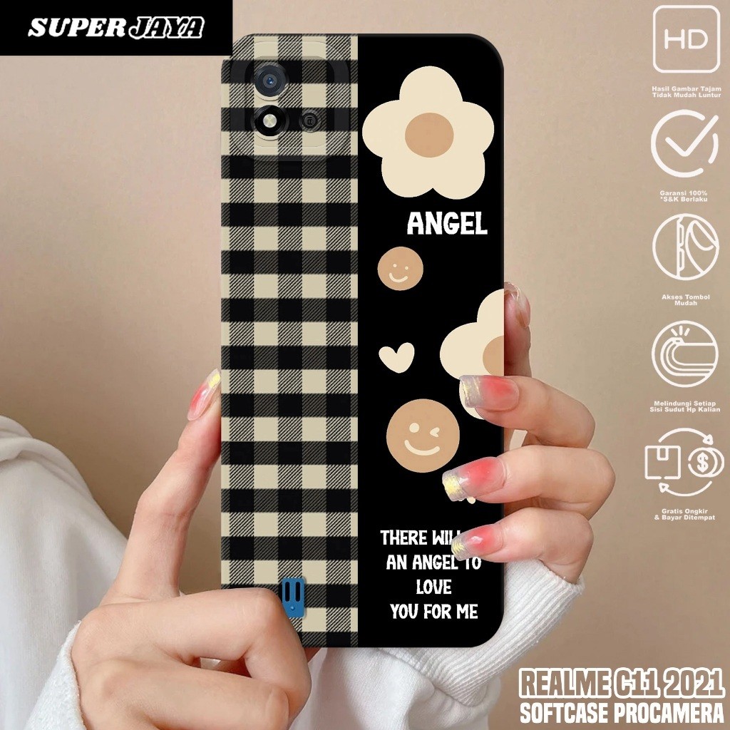 Case REALME C11 2021 - Casing Hp REALME C11 2021 Motif BUNGA - Silikon Hp REALME C11 2021 - Kondom H