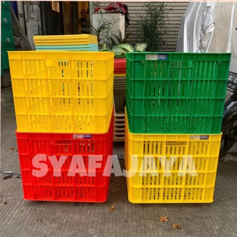 GREEN LEAF - CONTAINER Keranjang Industri Roda 2233 L GREEN LEAF