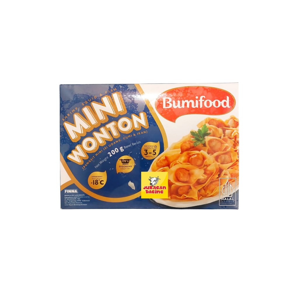 

Bumifood Mini Wonton Pangsit Mini Udang Cumi Ikan 200gr