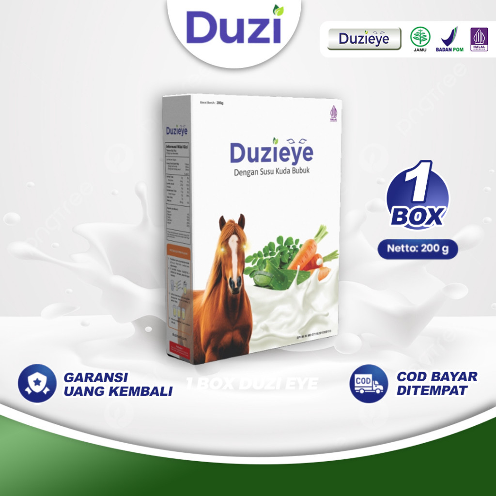 

Duzi Eye - Susu Kuda Lombok Nutrisi Mata Bubuk 200 Gram