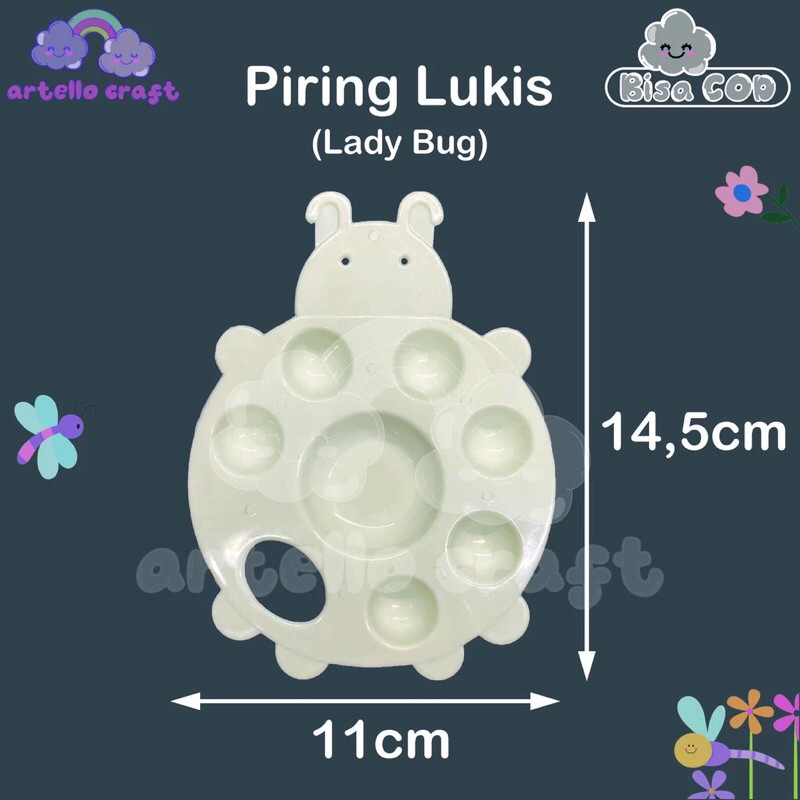 

LULU PAIYYA | AT10 Piring Tatakan Lukis Anak Anak Murah Melukis Mewarnai Cat Air