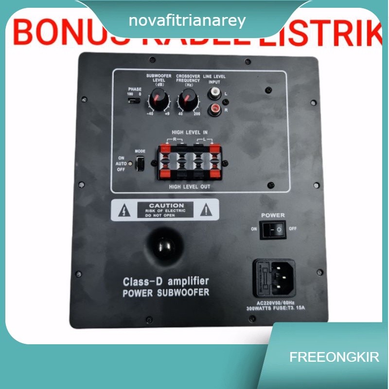 Power Kit subwoofer Active class D 500 watt