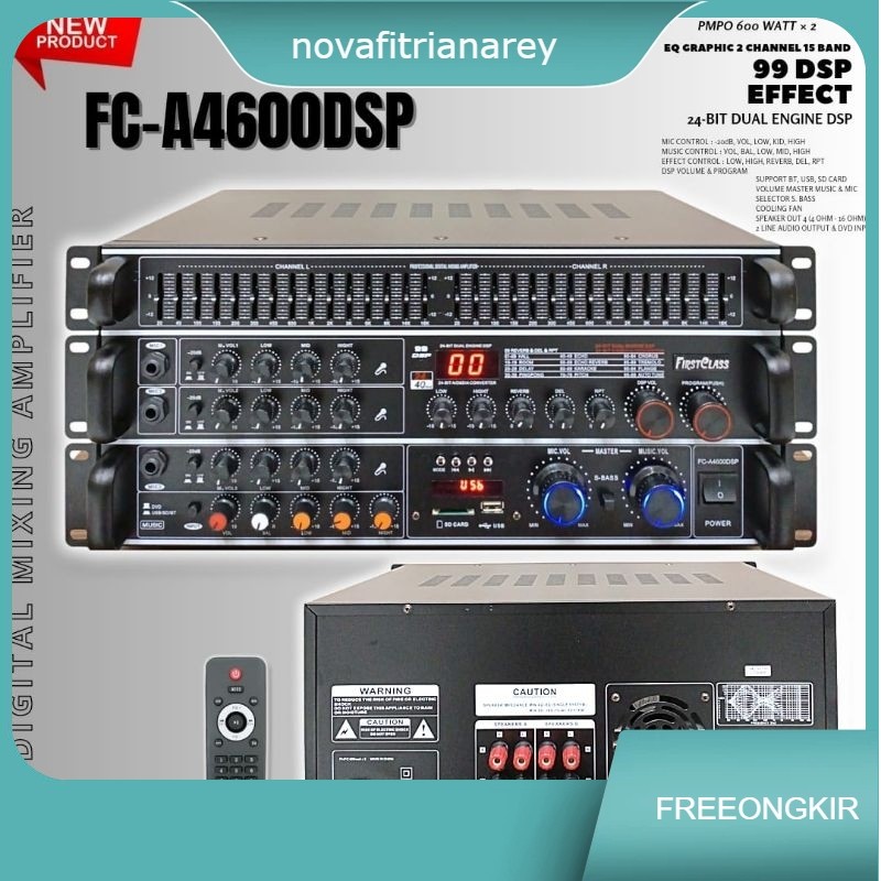 AMPLIFIER MIXING FIRSTCLASS FC A4600 DSP / FCA 4600 DSP DIGITAL