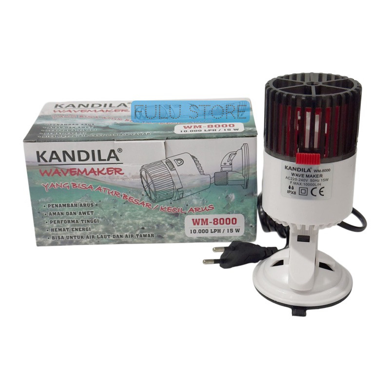 KANDILA WaveMaker WM 8000 Mesin Pembuat Ombak Air Aquarium Ikan Wave Maker WM8000