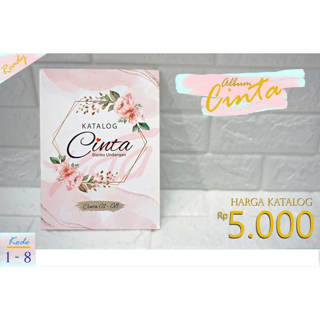 Katalog Undangan Blanko  cinta Murah Meriah