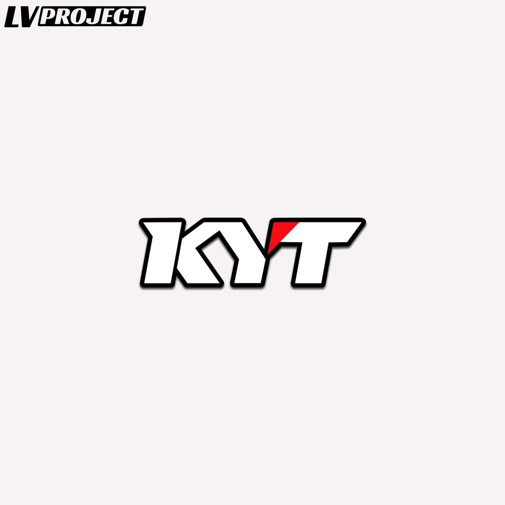 Stiker Helm KYT Full Face Laminasi Glossy Sticker Logo KYT Kyoto Visor Helm