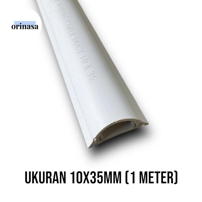 Kabel Dak Kabel Duct Lantai Oval 10x35 Setengah Lingkaran 1 Meter 35x10