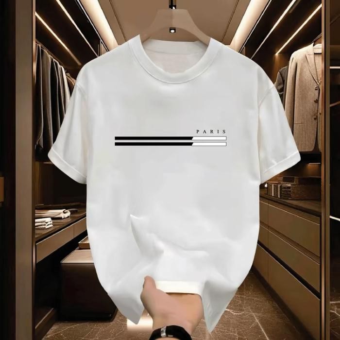 (COD) Kaus lengan pendek leher bulat bermotif katun grafis terlaris untuk pria dan wanita, atasan tr