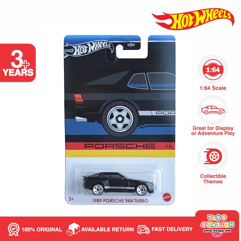 Hot Wheels 1989 Porsche 944 Turbo Black