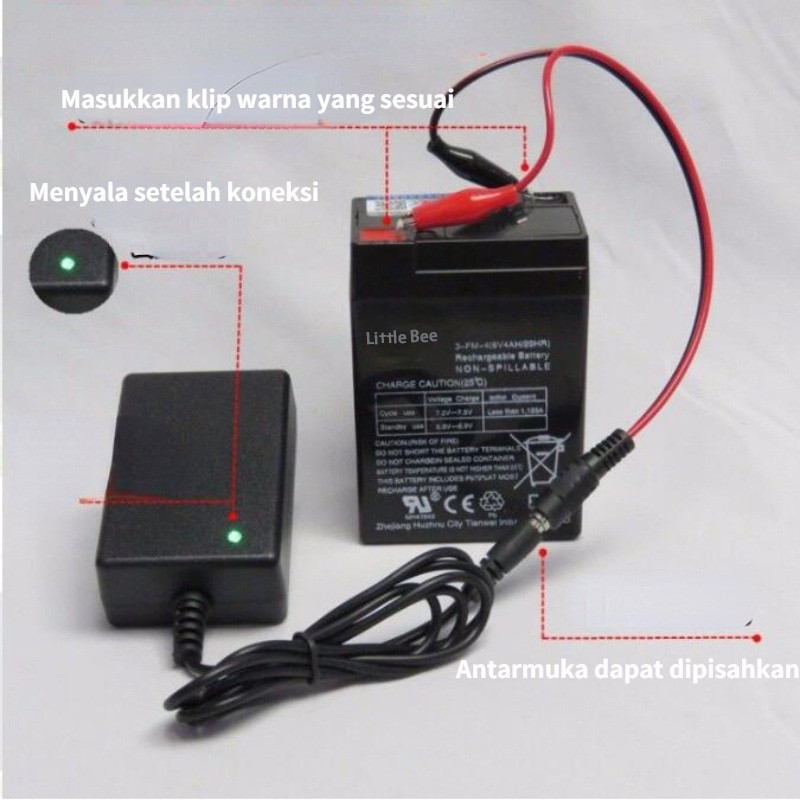 Aki kering 6v 4.5ah/ aki kering genset 6v 20ah/Aki Timbangan Digital VRLA SINUS 6V 4Ah 4.5Ah Aki