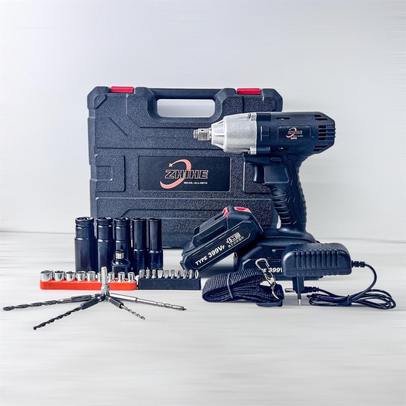TKMRH BOR IMPACT WRENCH 12 INCH 400NM 2 BATERAI FULLSET ACC  ZHIHE ZH88L NEW SUPPORT BY XAPR