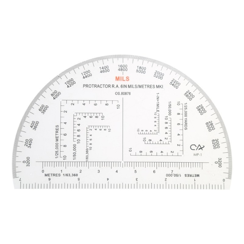 

Military Map Coordinate Scale Protractor Romer Grids Reference Tool