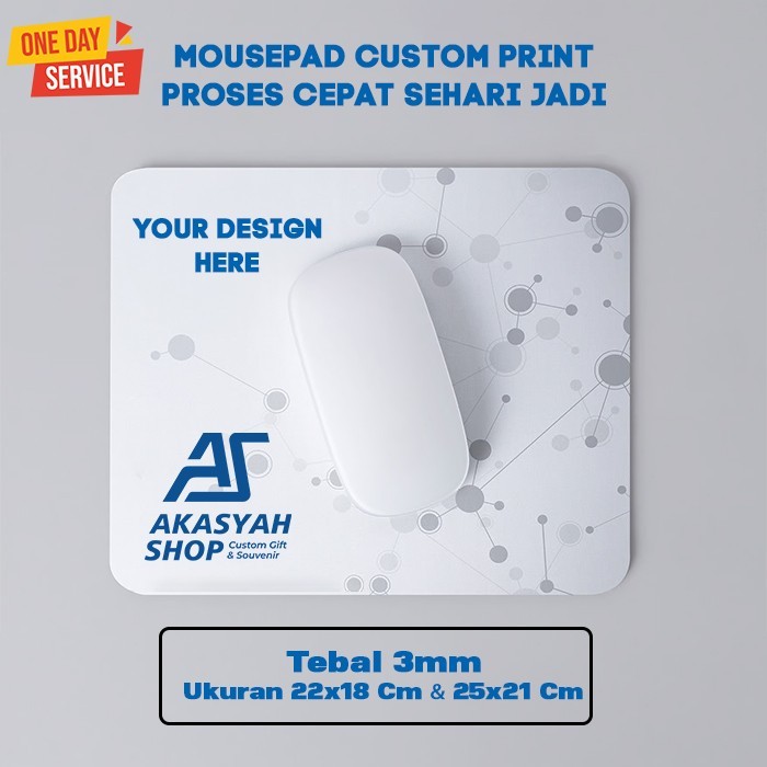 Mousepad Custom Print Cetak Mouse Pad Gaming Murah Satuan Sehari Jadi